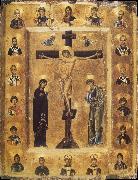 unknow artist The Crucifixion and Saints in Medallions china oil painting reproduction